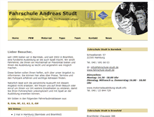 Tablet Screenshot of fahrschule-studt.de